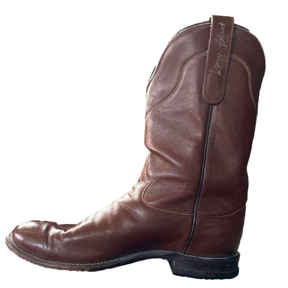 🤠 TONY LAMA 👢 Men’s Vintage George Strait Western Boots - Size 10 D 🎶 - Picture 2 of 12